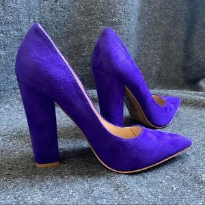 Purple Pointed Toe Pump